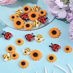45 Stück 5 Arten undurchsichtige Harz Cabochons&nbsp;CRES-YW0001-36