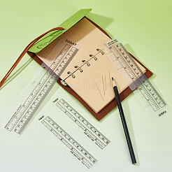 24 règle marque-page en plastique à 3 styles&nbsp;AJEW-FH0006-04B