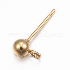 Componenti per orecchini a bottone in acciaio inossidabile 304&nbsp;X-STAS-G137-17G