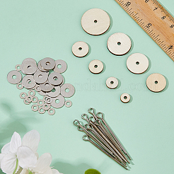 8sets 8 arten holz & eisen puppe handwerk für spielzeug diy zubehör&nbsp;DIY-FH0008-98