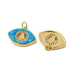 Pendenti in ottone micro pave cubici di zirconi&nbsp;KK-K356-03G