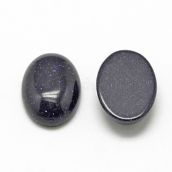 Sintetico cabochon Goldstone blu&nbsp;G-R415-30x40-34