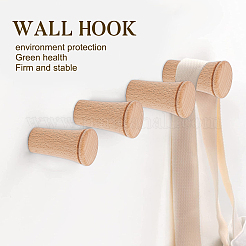 Hakenaufhänger aus Holz&nbsp;AJEW-WH0189-45