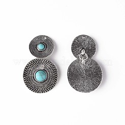 Pendentifs de turquoise synthétique&nbsp;PALLOY-N157-035