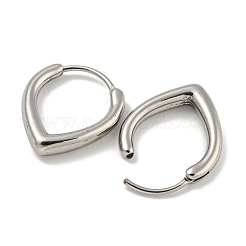 Pendientes de aro de acero inoxidable quirúrgico 316&nbsp;EJEW-D096-18F-AS