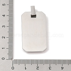 Colgantes de etiqueta en blanco con estampado de acero inoxidable 304 antideslustre&nbsp;STAS-G346-03P