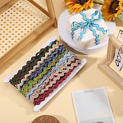 24 Yard (ca. [91] cm) Polyester-Wellenfransenborte in 8 Farben&nbsp;OCOR-GL0001-43