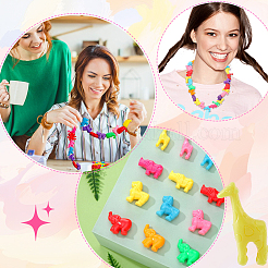 300 g 2 styles de perles en plastique&nbsp;FIND-SP0002-62