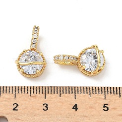 Colgante micropavé cubic zirconia de latón&nbsp;KK-Z139-04G-03