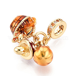 Ottone micro spianare pendenti zirconi&nbsp;X1-KK-N271-01G