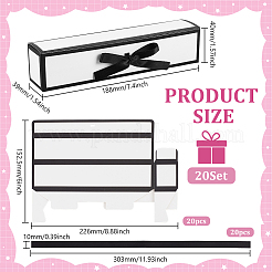 Faltbare Verpackungsschachteln aus Papier mit Blumendruck&nbsp;CON-WH0089-151A