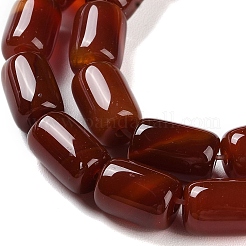 Chapelets de perles rouges en agate naturelle&nbsp;G-NH0019-A03-03