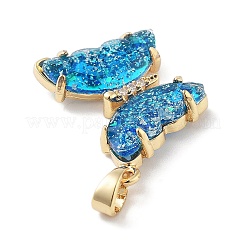 Colgante micropavé cubic zirconia de latón&nbsp;KK-F877-08G