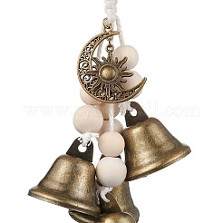 Eisen Glocke Anhänger Dekoration&nbsp;HJEW-JM02256