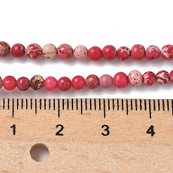 Gefärbte natürliche Regalit/Imperial Jaspis/Meeressediment Jaspis Perlen Stränge&nbsp;G-B124-C05