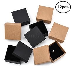 12 Stück 2 Farben Karton Papier Schmuck Set Boxen&nbsp;CBOX-FS0001-01
