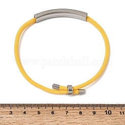 Herstellung eines Armbands aus runder Nylonschnur (Milan-Schieber)&nbsp;BJEW-L722-01P-18