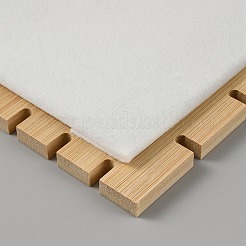 Rechteckiger Halsketten-Organizer aus Holz mit Samtmatte&nbsp;AJEW-WH0166-37