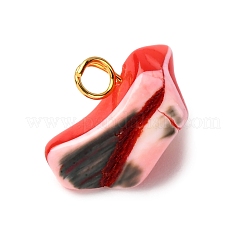 Colgantes de concha de troquídea/concha de troco teñida natural&nbsp;PALLOY-JF04483-02
