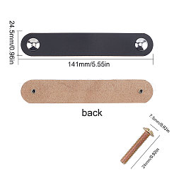 Poignées de porte en cuir pu&nbsp;FIND-WH0052-52A