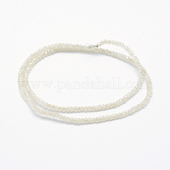 Chapelets de perles en verre électroplaqué&nbsp;X-EGLA-J144-HR-C02
