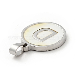 Acciaio inossidabile 304 con pendenti in conchiglia bianca&nbsp;STAS-G268-01D-P