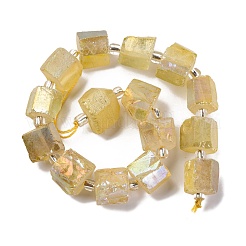 Elettrodeposte perle di quarzo naturale fili&nbsp;G-G767-02-23