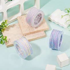 3 rollo de hilos de algodón y metalizados teñidos en segmentos de 3 colores&nbsp;OCOR-TA0004-12