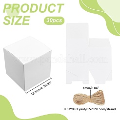 30 quadratische Geschenkboxen aus Papier zur Aufbewahrung&nbsp;CON-PH0003-20
