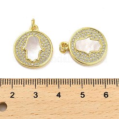 Messing micro pave klare zirkonia anhänger&nbsp;KK-K365-02F-G