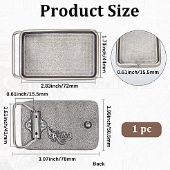 1 boucle en alliage de zinc&nbsp;FIND-GF0009-62A-AS