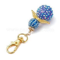 Decorazioni pendenti con perline di vetro d'angelo&nbsp;HJEW-MZ00088-04