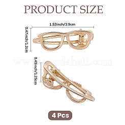 4 fermaglio per capelli in lega di alligatore&nbsp;PHAR-CP0001-31G