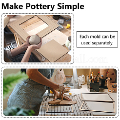 Pappelholzplatten und -ringe&nbsp;DIY-WH0530-12