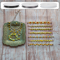 3 Rolle 3 Farben DIY Schmuck Faden Zubehörse farbige Tigerschwanz Draht&nbsp;TWIR-LP0001-06A