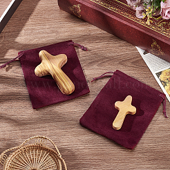 Ornements de croix en bois&nbsp;DJEW-PH0001-65