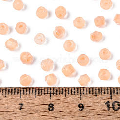 Perles de rocaille en verre de couleurs intérieures transparentes&nbsp;SEED-T007-20A-02