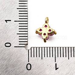 Pendentifs avec zircon cubiques à micro-pavés en laiton&nbsp;KK-D356-07E-G