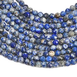 Natürlicher Lapislazuli Perlenstränge&nbsp;G-RM250104-A6
