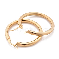 Boucles d'oreilles créoles en acier inoxydable 304&nbsp;EJEW-H358-08G-C