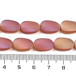 Chapelets de perles en verre électroplaqué&nbsp;EGLA-C009-01B-FR06