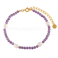Armbänder aus natürlichen Amethystperlen für Damen&nbsp;QY9574