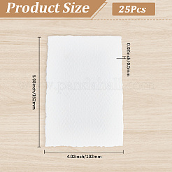 25 pz carta per acquerello in polpa di legno&nbsp;AJEW-SP0006-18A