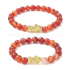 Ensembles de bracelets extensibles en cornaline naturelle&nbsp;BJEW-JB12182