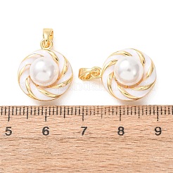 Pendentifs d'émail en laiton &nbsp;KK-A304-20G