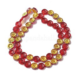 Mezza placcatura per cottura vernice fili di perline di vetro&nbsp;EGLA-K061-11A-AB02