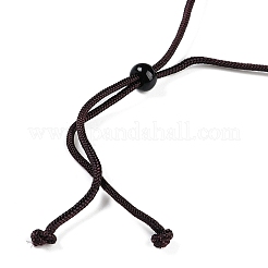 Halsketten mit Kleeblatt-Anhänger aus natürlichem Jadeit&nbsp;NJEW-F321-01