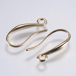 Ganci di orecchini in ottone&nbsp;KK-F737-51G-RS