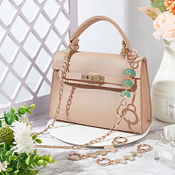 3 extensor de correa para bolso con eslabones esmaltados de aleación de flores y abanico de 3 colores&nbsp;FIND-WR0009-38