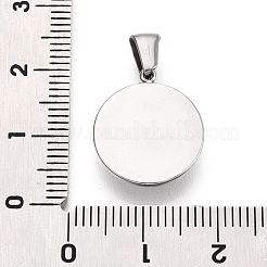 Pendentifs en acier inoxydable 303 et plastique ABS imitation perle&nbsp;STAS-Q110-16P